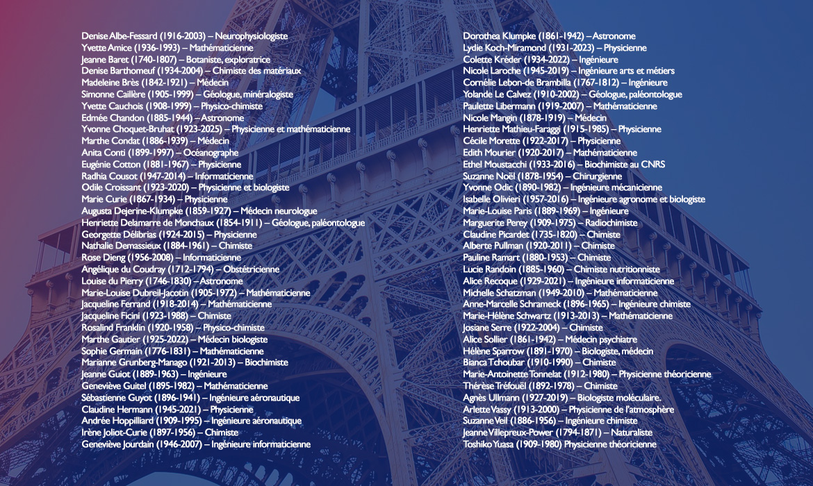 Women of Science Set to Be Honored on the Eiffel Tower